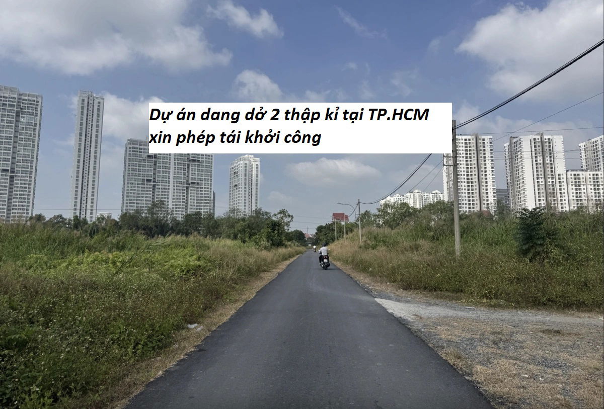 Dự án dang dở 2 thập kỉ tại TP.HCM xin phép tái khởi công