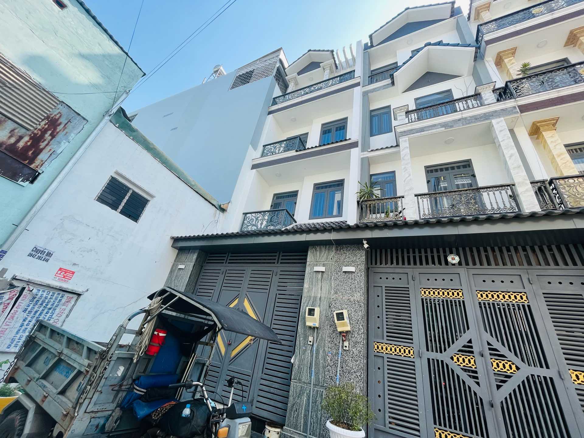 🏡 NHÀ MỚI 3 LẦU DT 4X16.5 M – HẺM XE HƠI PHÚ THỌ HÒA – SÁT CHỢ VẢI