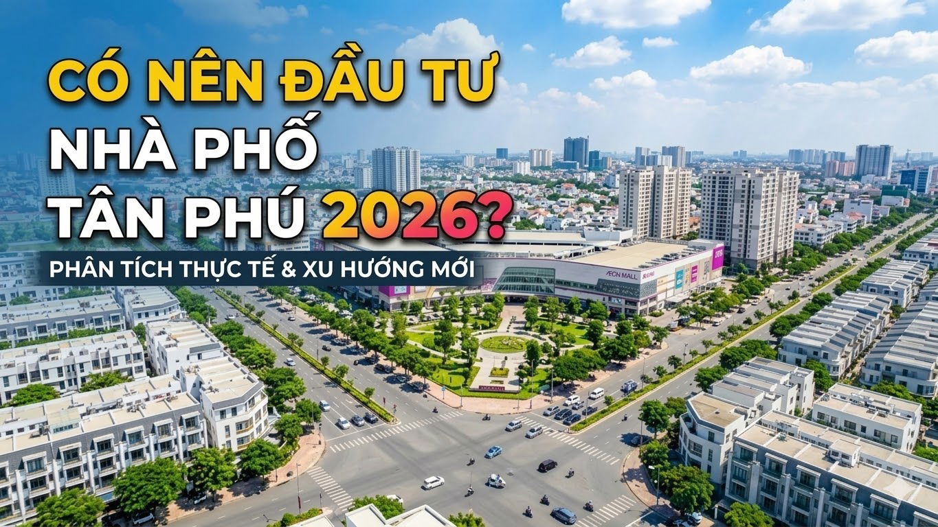 Có nên đầu tư nhà phố Tân Phú? Góc nhìn thực tế cho người mới
