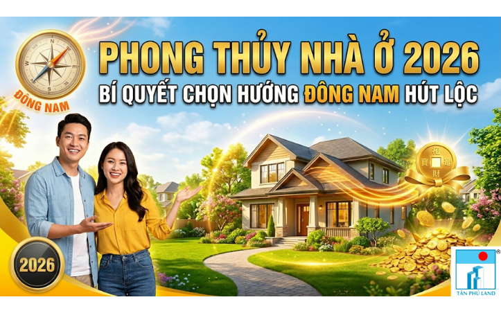 Phong Thủy Nhà Ở 2026: Bí Quyết Chọn Hướng Đông Nam Hút Lộc
