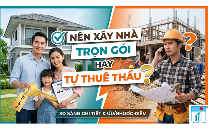 Nên xây nhà trọn gói hay tự thuê thầu?