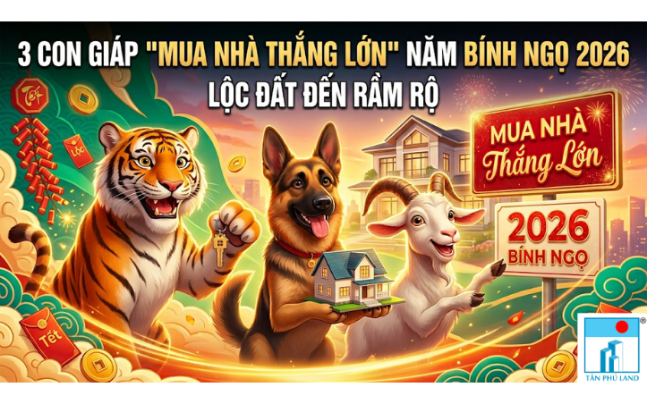 3 Con Giáp “Mua Nhà Thắng Lớn” Năm Bính Ngọ 2026 – Lộc Đất Đến Rầm Rộ