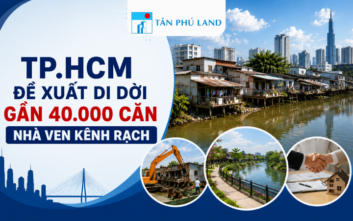 TP.HCM đề xuất di dời gần 40.000 căn nhà ven kênh rạch