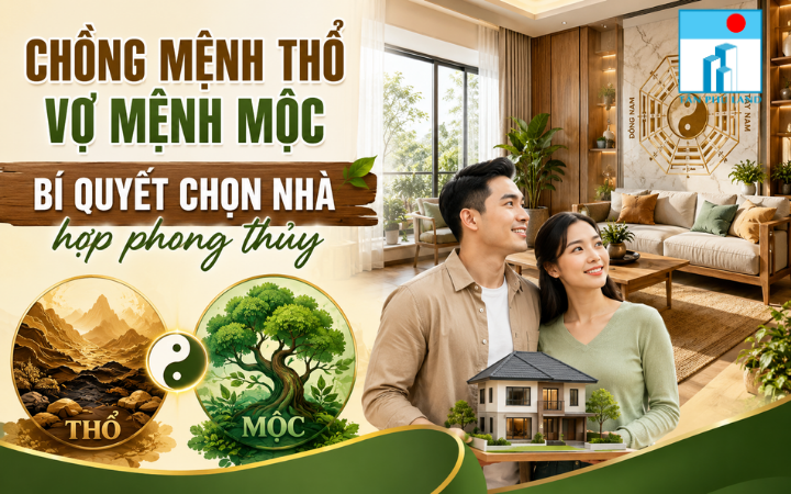 Chồng mệnh Thổ vợ mệnh Mộc: Bí quyết chọn nhà hợp phong thuỷ