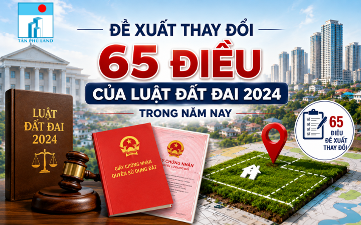 Đề xuất thay đổi 65 điều của Luật Đất Đai 2024 trong năm nay