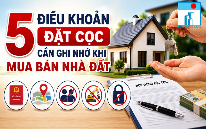 5 Điều Khoản Đặt Cọc Cần Ghi Nhớ Khi Mua Bán Nhà Đất