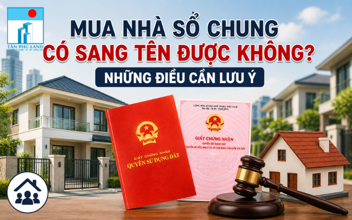 Mua Nhà Sổ Chung Có Sang Tên Được Không? Những điều cần lưu ý
