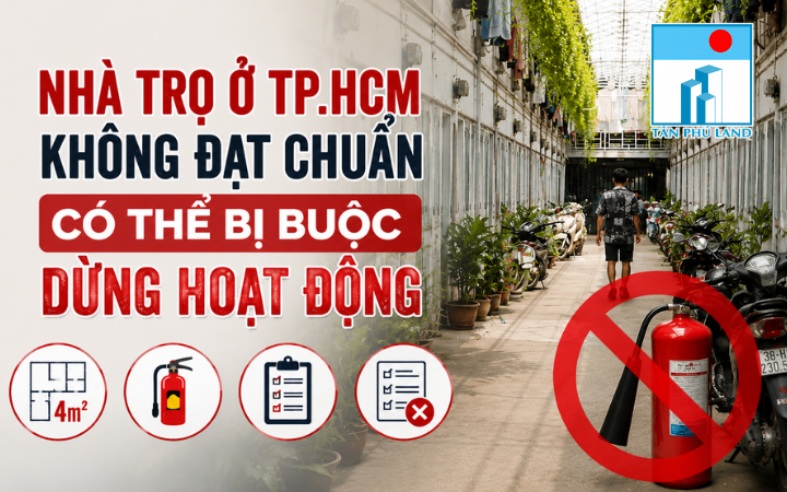 Nhà trọ ở TP.HCM không đạt chuẩn có thể bị buộc dừng hoạt động