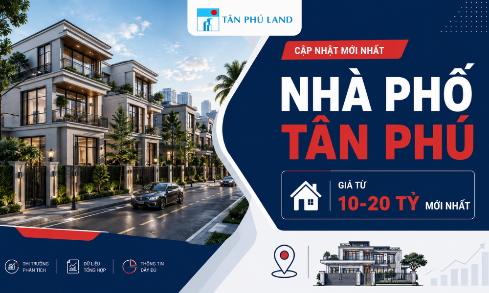 Bán Nhà Phố Tân Phú 10 - 20 Tỷ: Cập Nhật Quy Hoạch 5 Phường Mới 2026