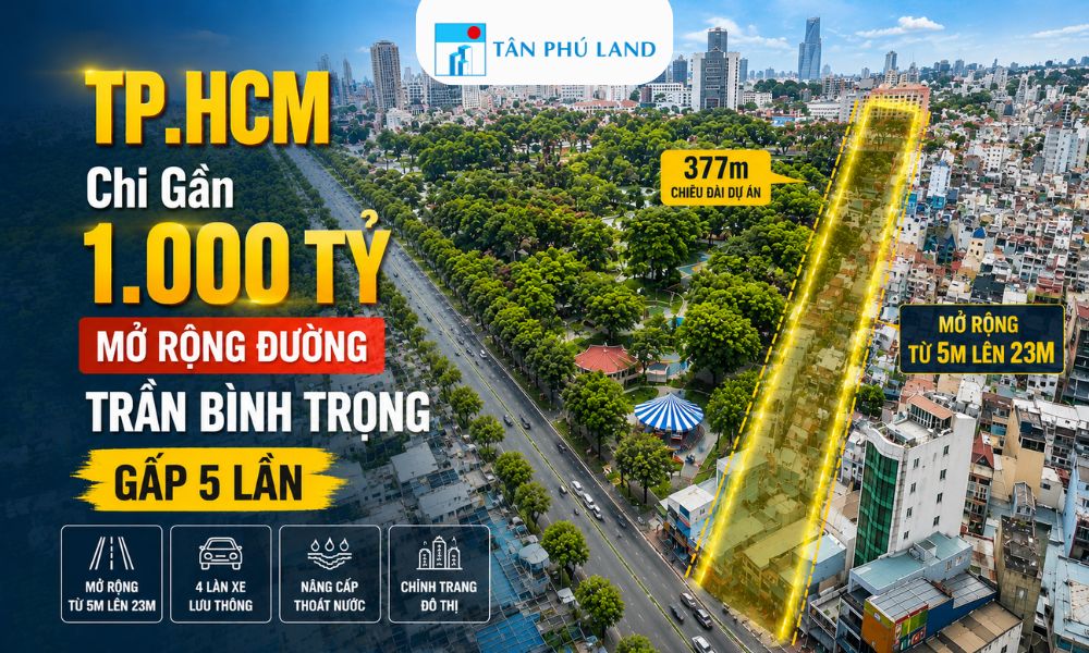 TP.HCM Chi Gần 1.000 Tỷ Mở Rộng Đường Trần Bình Trọng Gấp 5 Lần