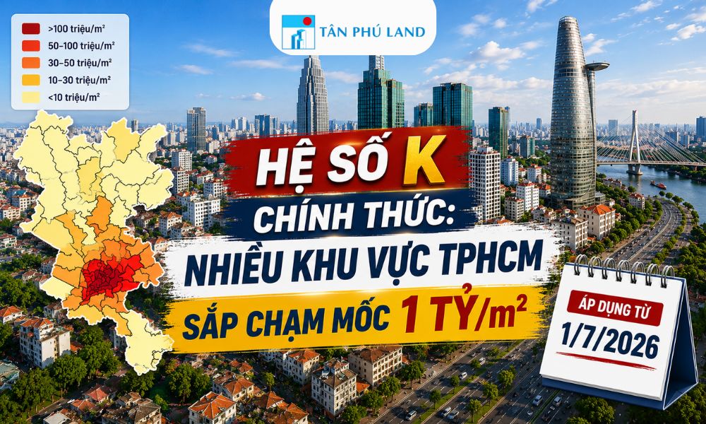 Hệ Số K Ra Đời: Nhiều Khu Vực TPHCM Sắp Chạm Mốc 1 Tỷ/m²