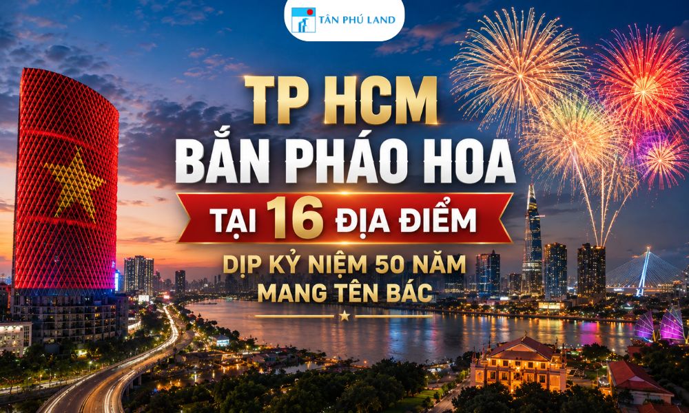 TP HCM Bắn Pháo Hoa Tại 16 Địa Điểm - Dịp Kỷ Niệm 50 Năm Mang Tên Bác