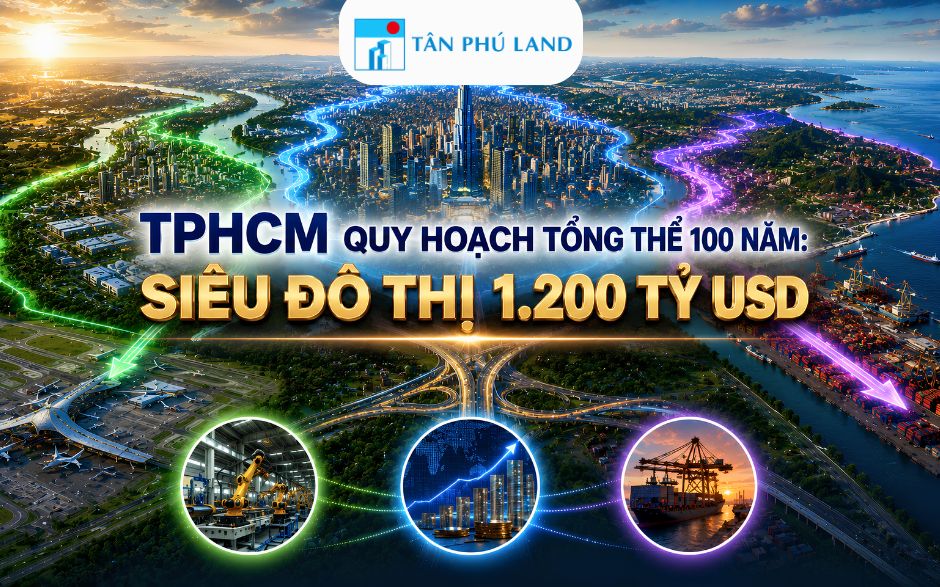 TPHCM Quy Hoạch Tổng Thể 100 Năm: Siêu Đô Thị 1.200 Tỷ USD