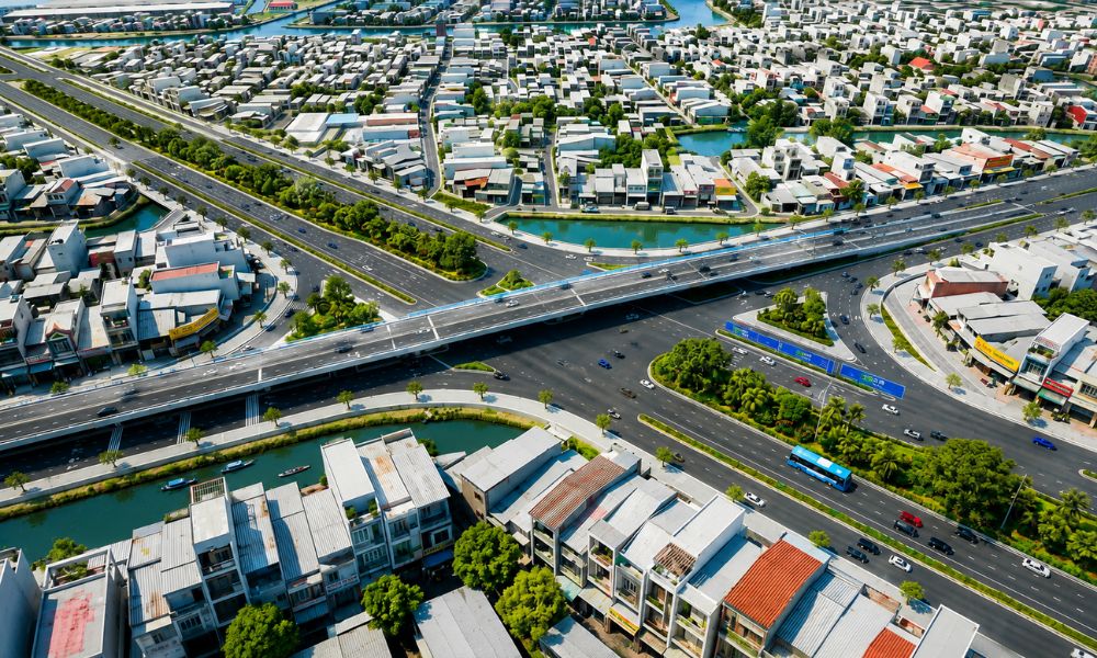 Phối cảnh đường trên cao Bình Tiên kết nối trung tâm với khu Nam