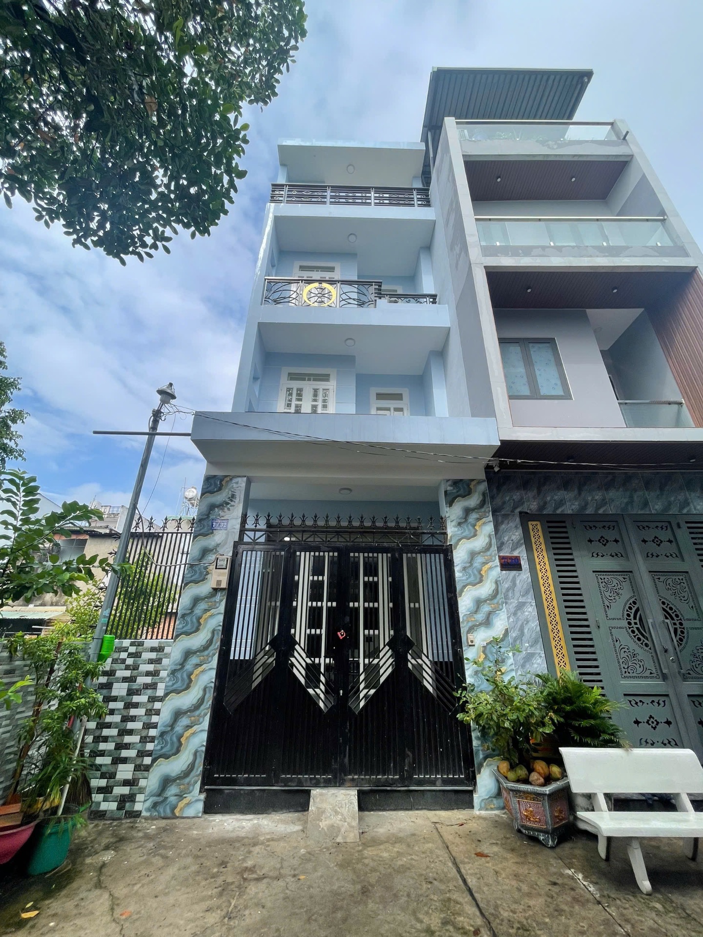 NHÀ 4 TẦNG ĐƯỜNG SỐ 4 (GÒ XOÀI) – BÌNH HƯNG HÒA – HẺM 7M – DTS 190M² – 6,2 TỶ TL